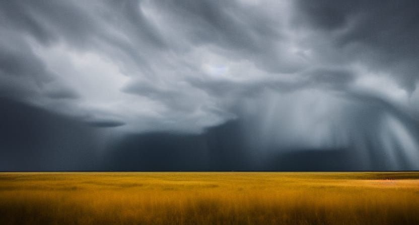 stormy weather landscape