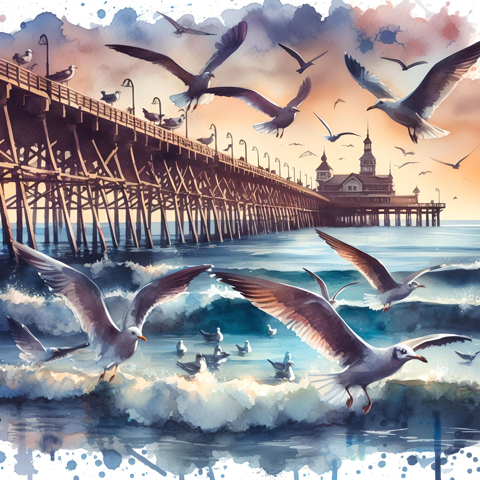 Seagulls  by @Lonthany