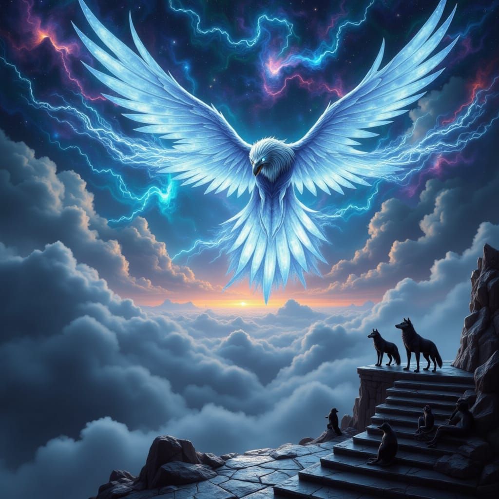 Ethereal Floating Arena of Celestial Combatants