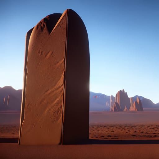Monolith in the desert