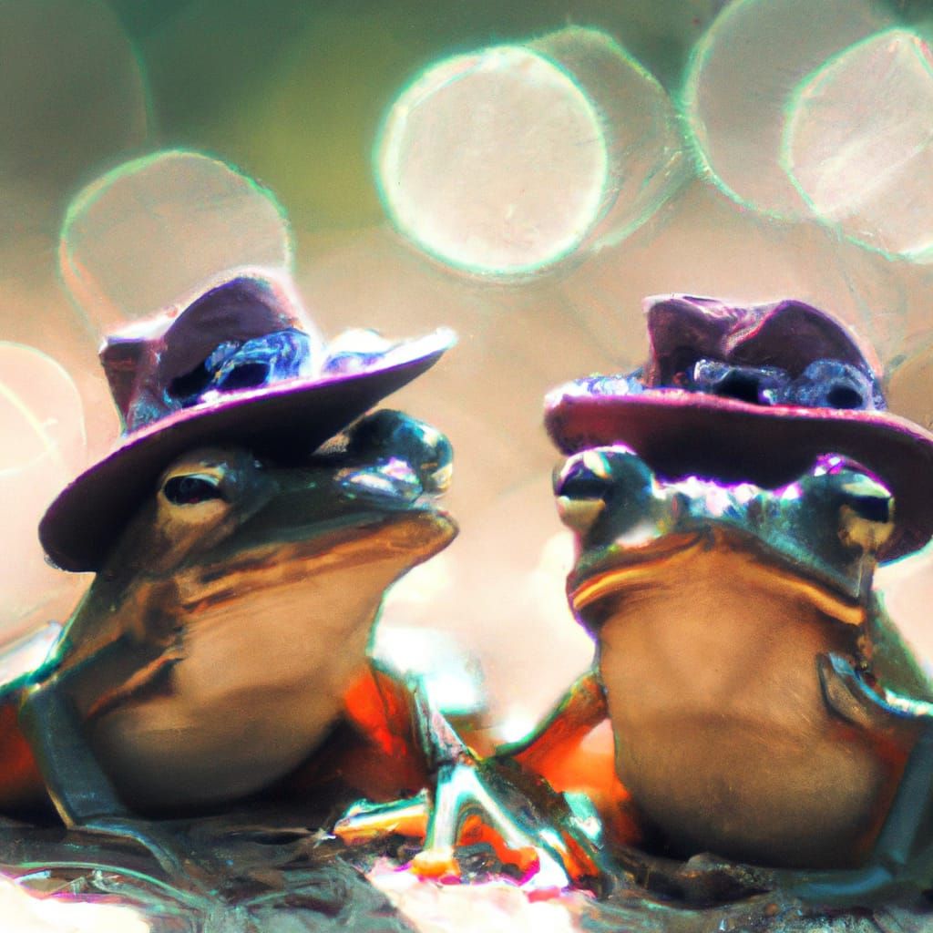 All the stylish amphibians will be wearing hats.