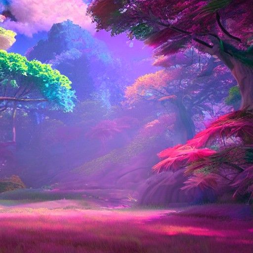 Rainbow landscape