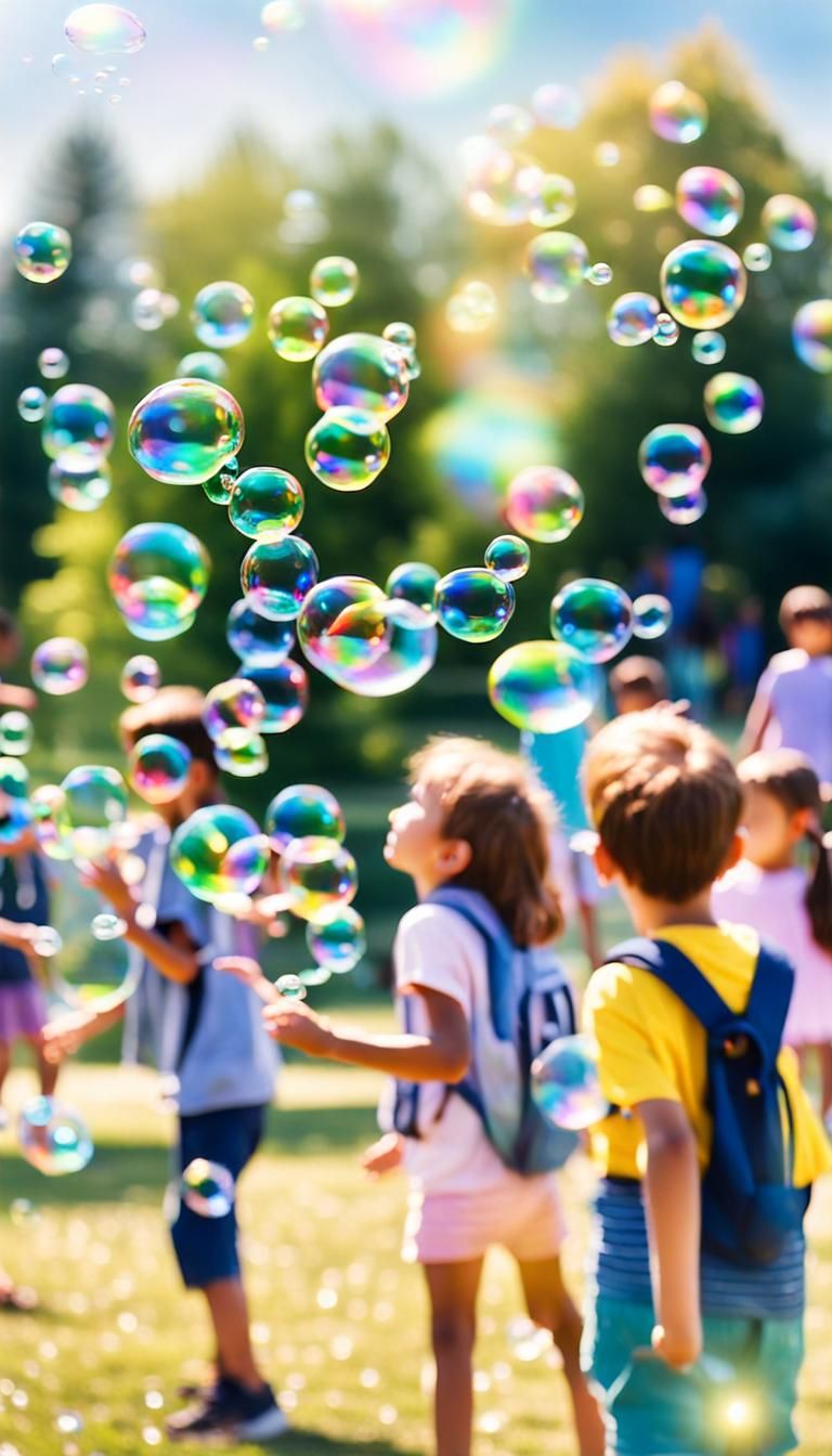 Soap bubble fun - AI Generated Artwork - NightCafe Creator