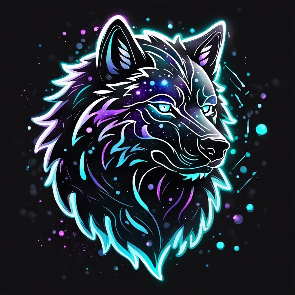 Galaxy Wolf - AI Generated Artwork - NightCafe Creator