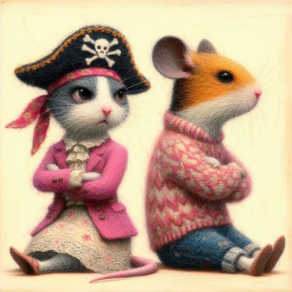 Oh, c'mon, don't be so stubborn! 🥺🐭