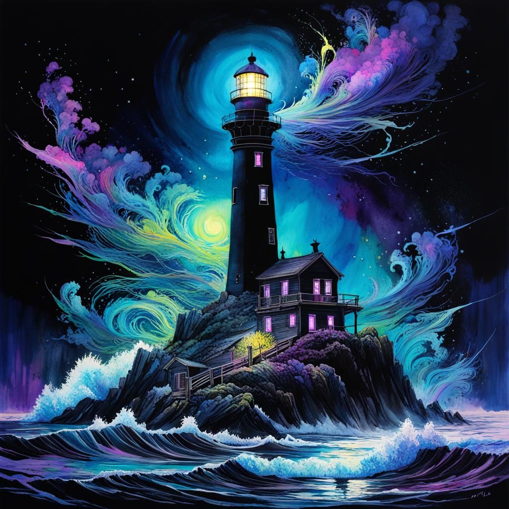 The black light lighthouse