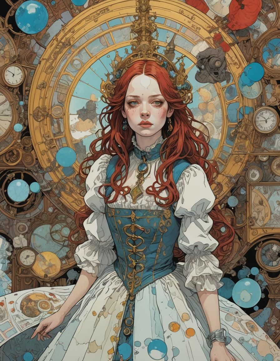 Alice through the looking glass.