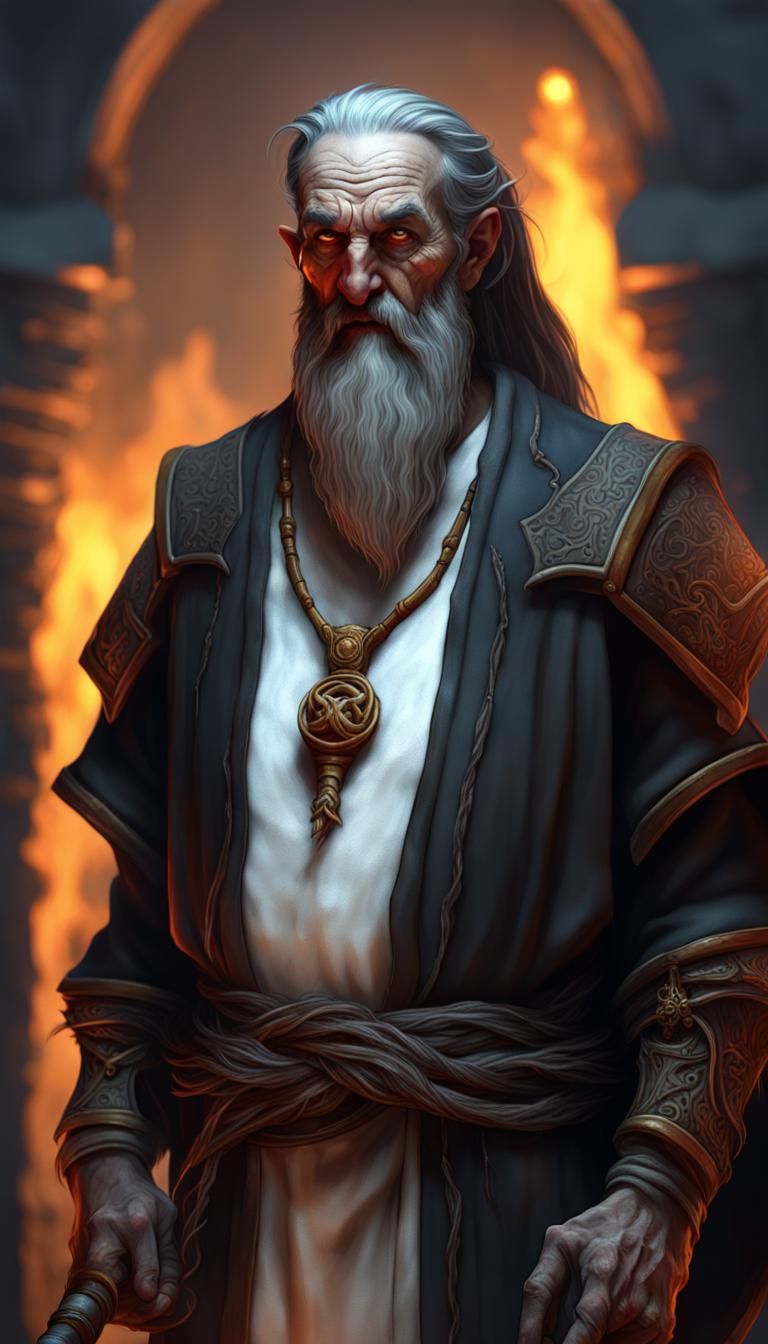 Deckard Caín, the last of the Horadrim (Diablo games). The Elder mage ...