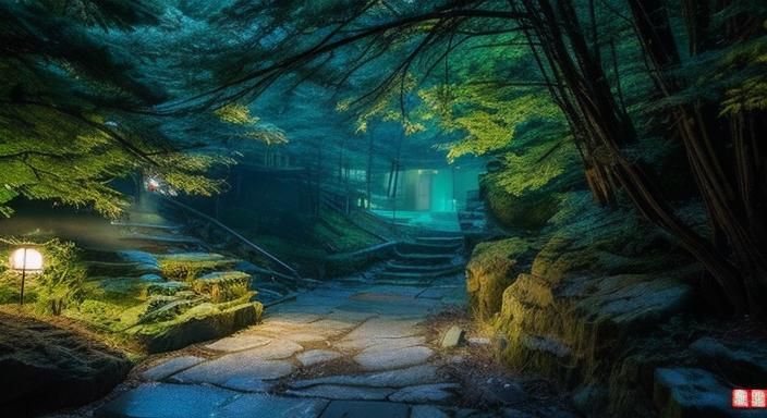 Demonic Man with Crystal in Digital Art Style