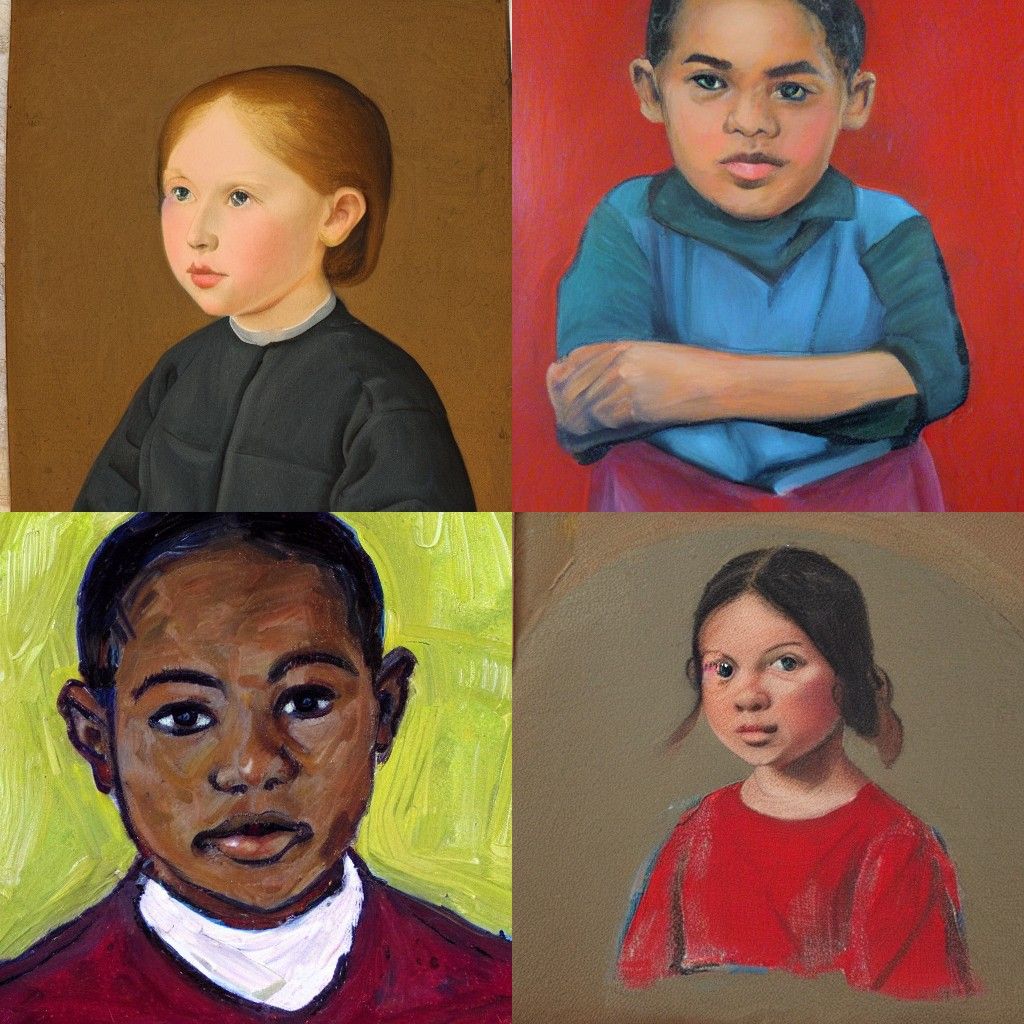 A portrait in the style of Northwest School