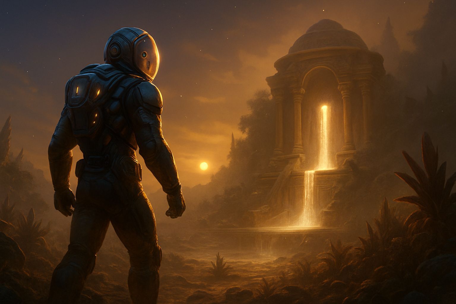 A descendent of Ponce de Leon find the Fountain of Youth on an alien planet!  by @fredlef