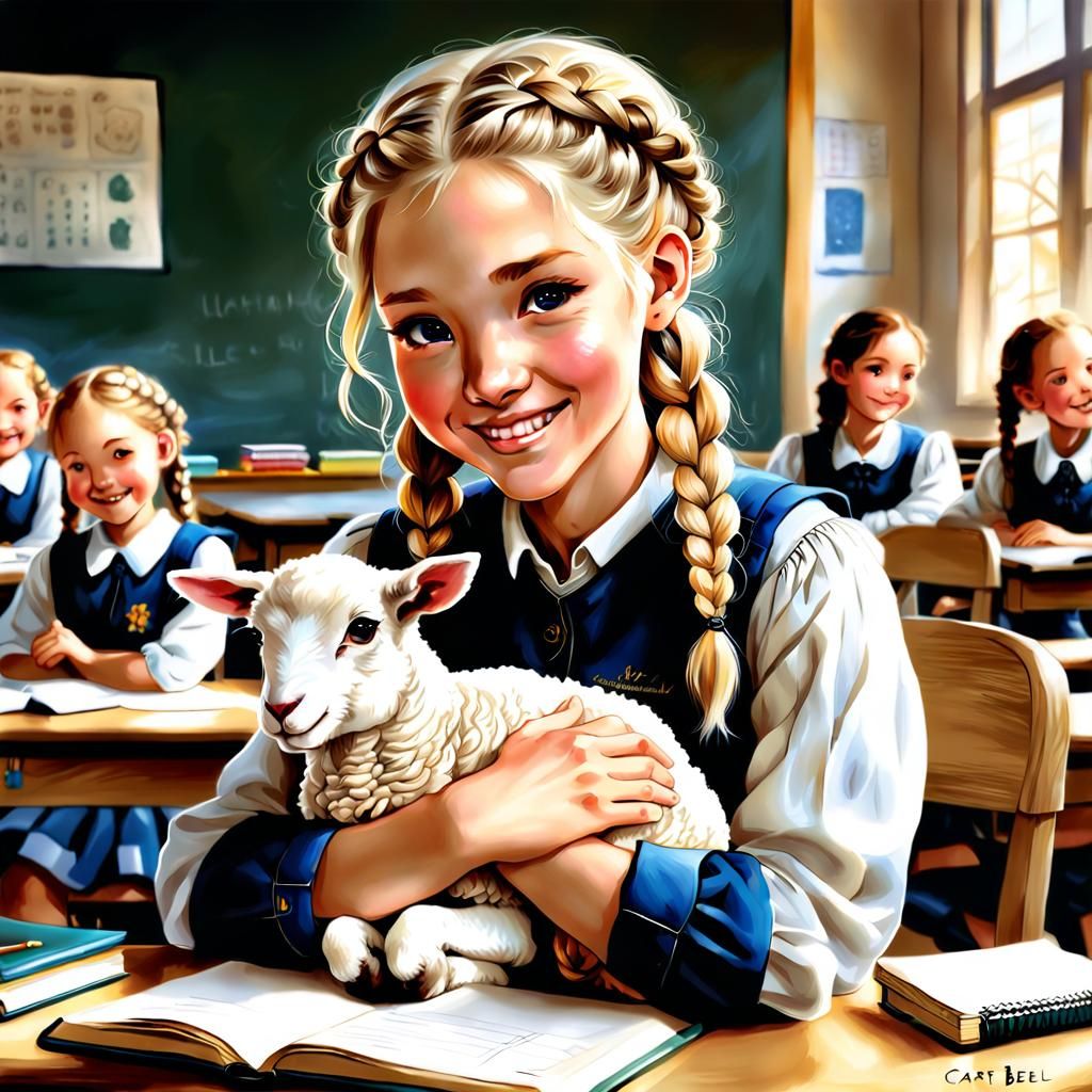 "Mary had a little lamb"  by @Baby Isis