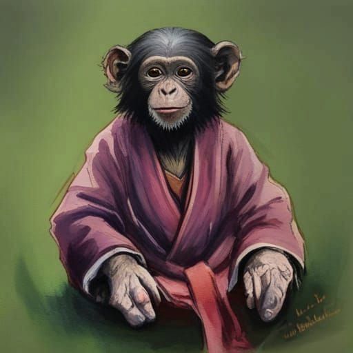 Ninja Chimp - AI Generated Artwork - NightCafe Creator