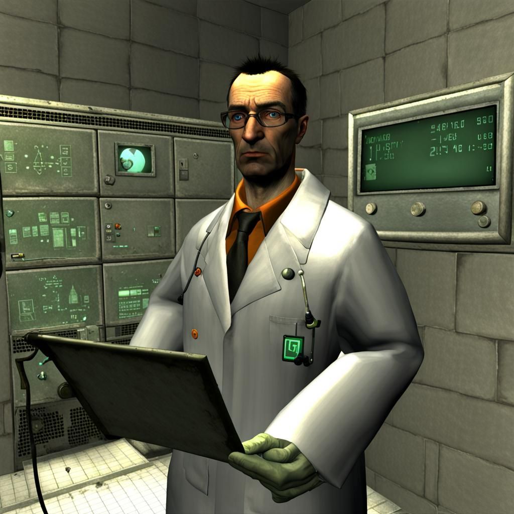 scientist half-life 1 - AI Generated Artwork - NightCafe Creator