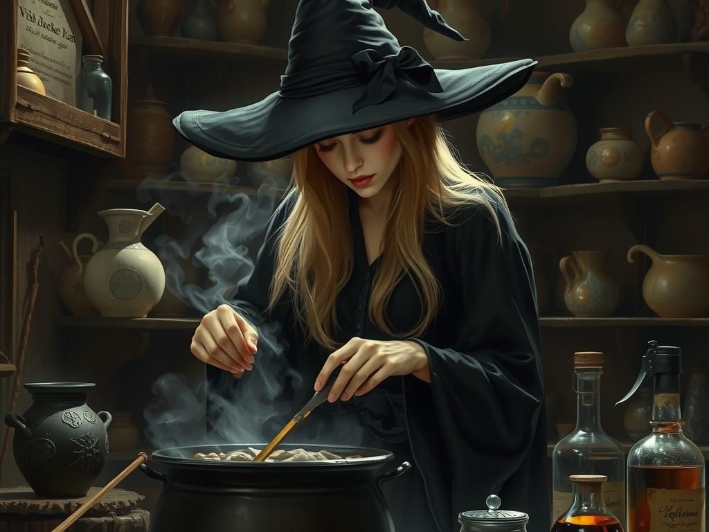 The young apprentice witch
