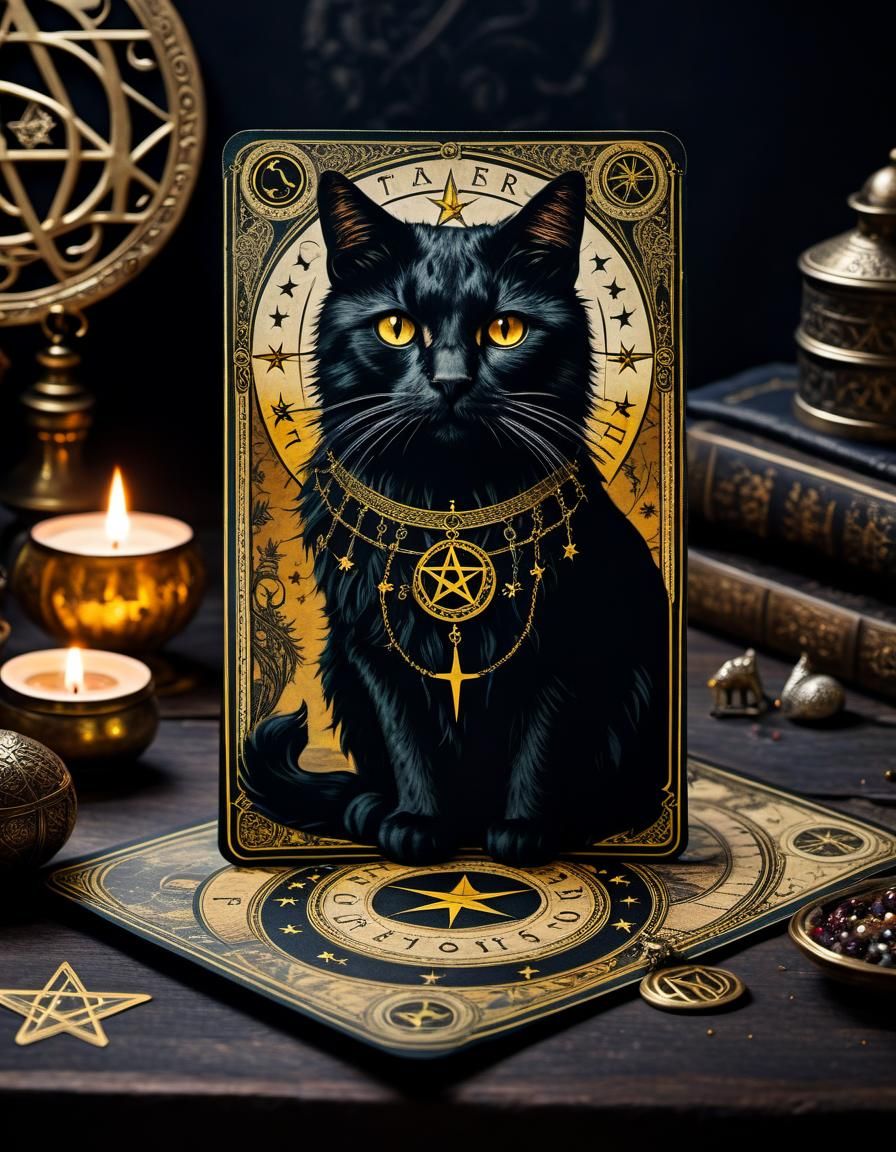 The Black Cat card  by @Vusa