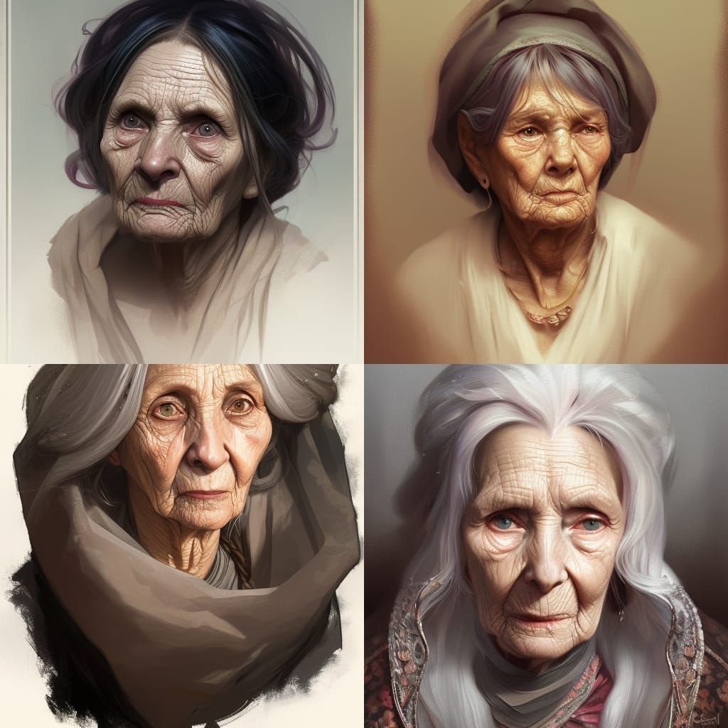 Crone, Old Woman - Ai Generated Artwork - Nightcafe Creator