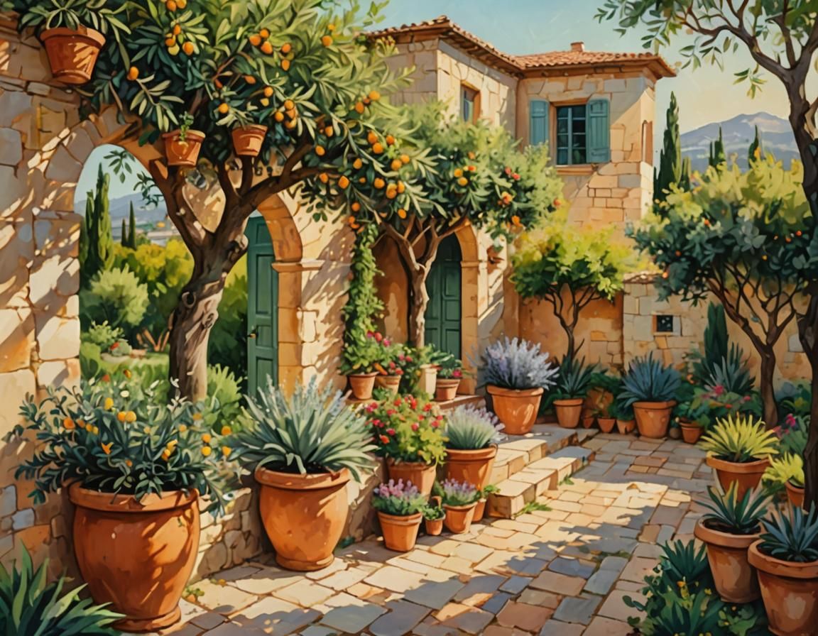 A Mediterranean garden