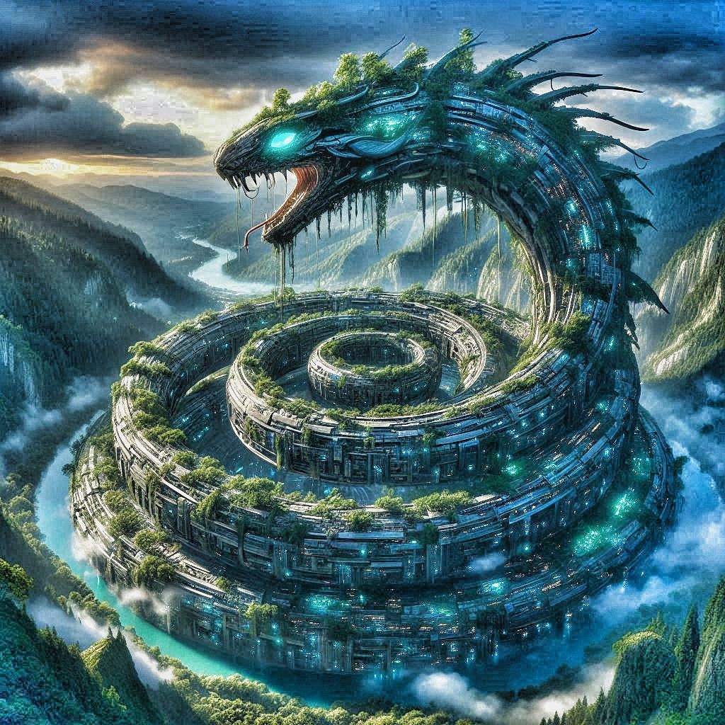 Serpent futuristic city