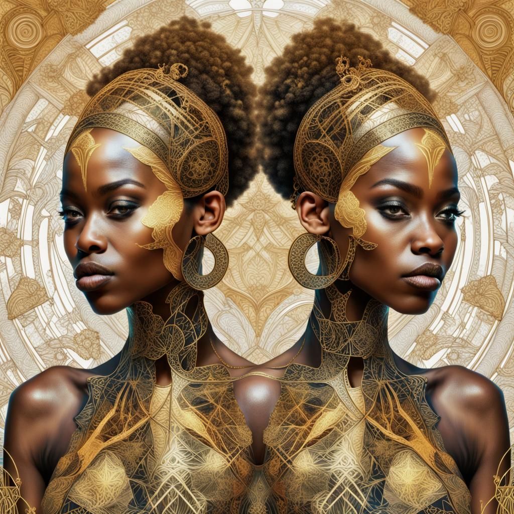 Zodiac Maximalist Gemini Twins 14 - AI Generated Artwork - NightCafe ...