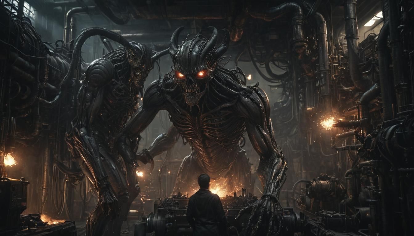 Demons Work in a Dark Fantasy Factory