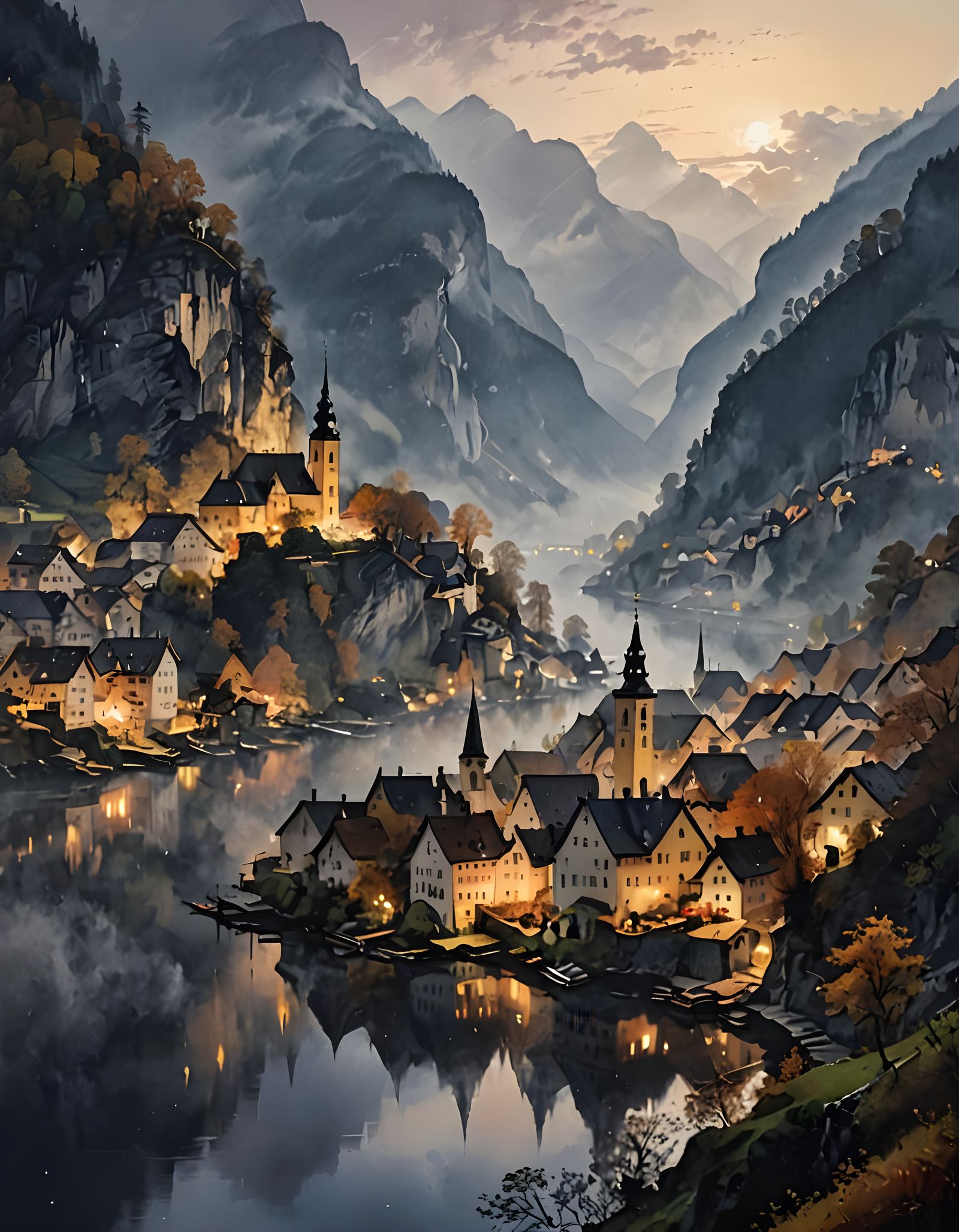 The winding River