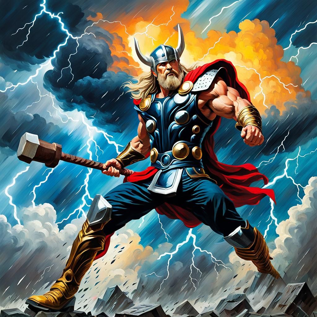 Thor - AI Generated Artwork - NightCafe Creator