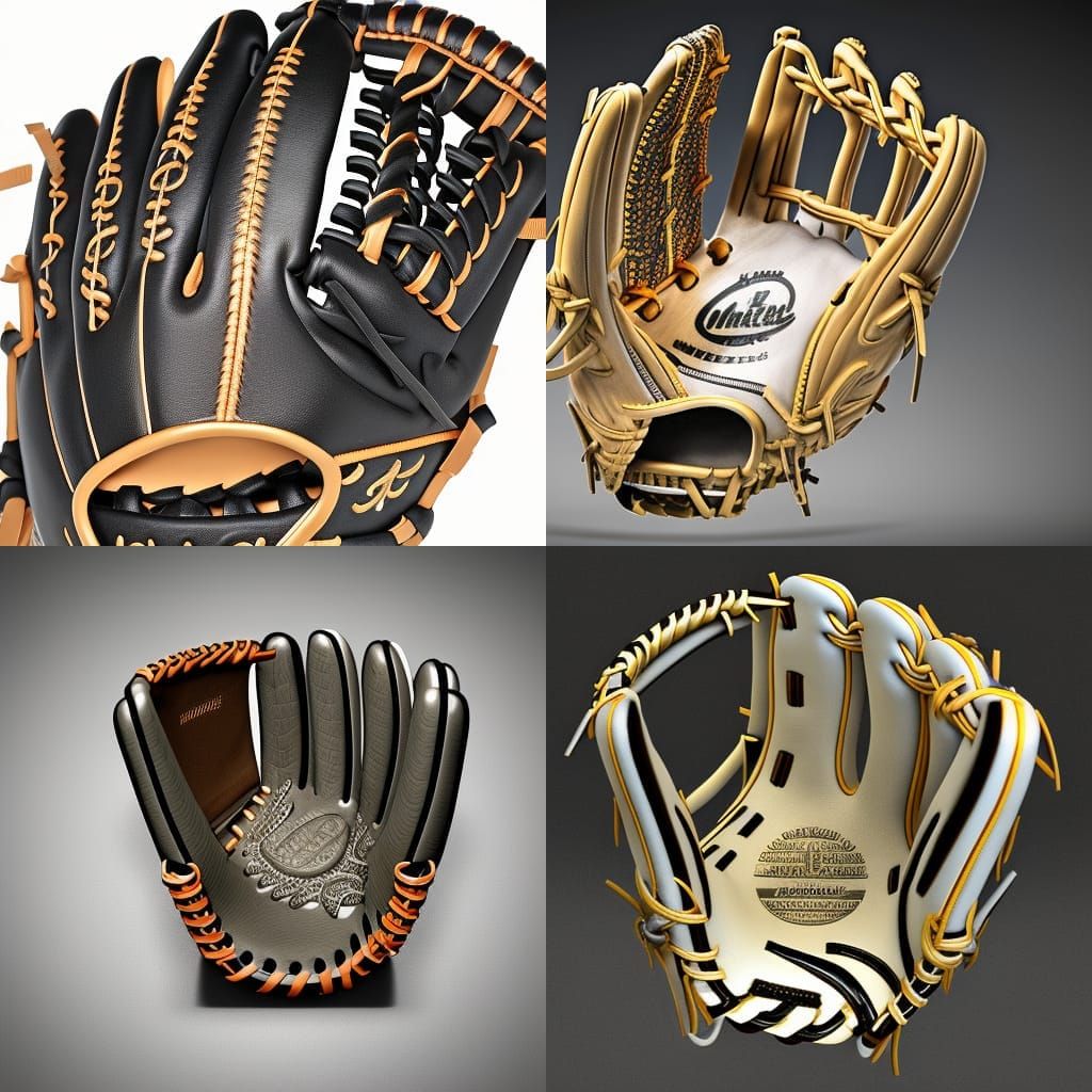 Mit for player glove baseball player MLB mit made of Intrica...