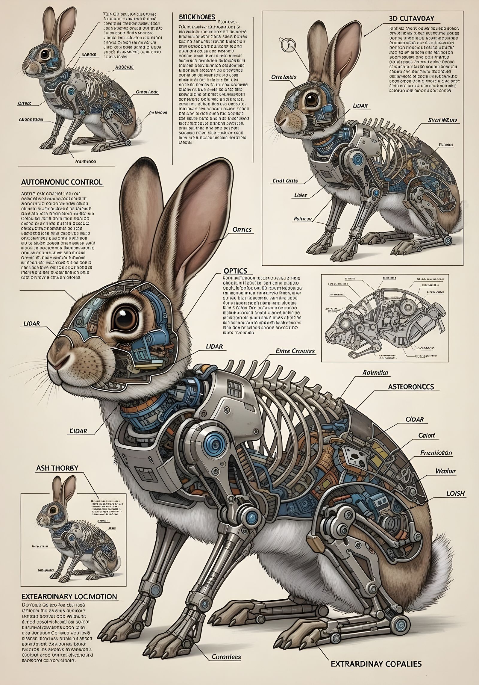 Stealthy Robotic Surveillance Rabbit  by @Gary Murakami