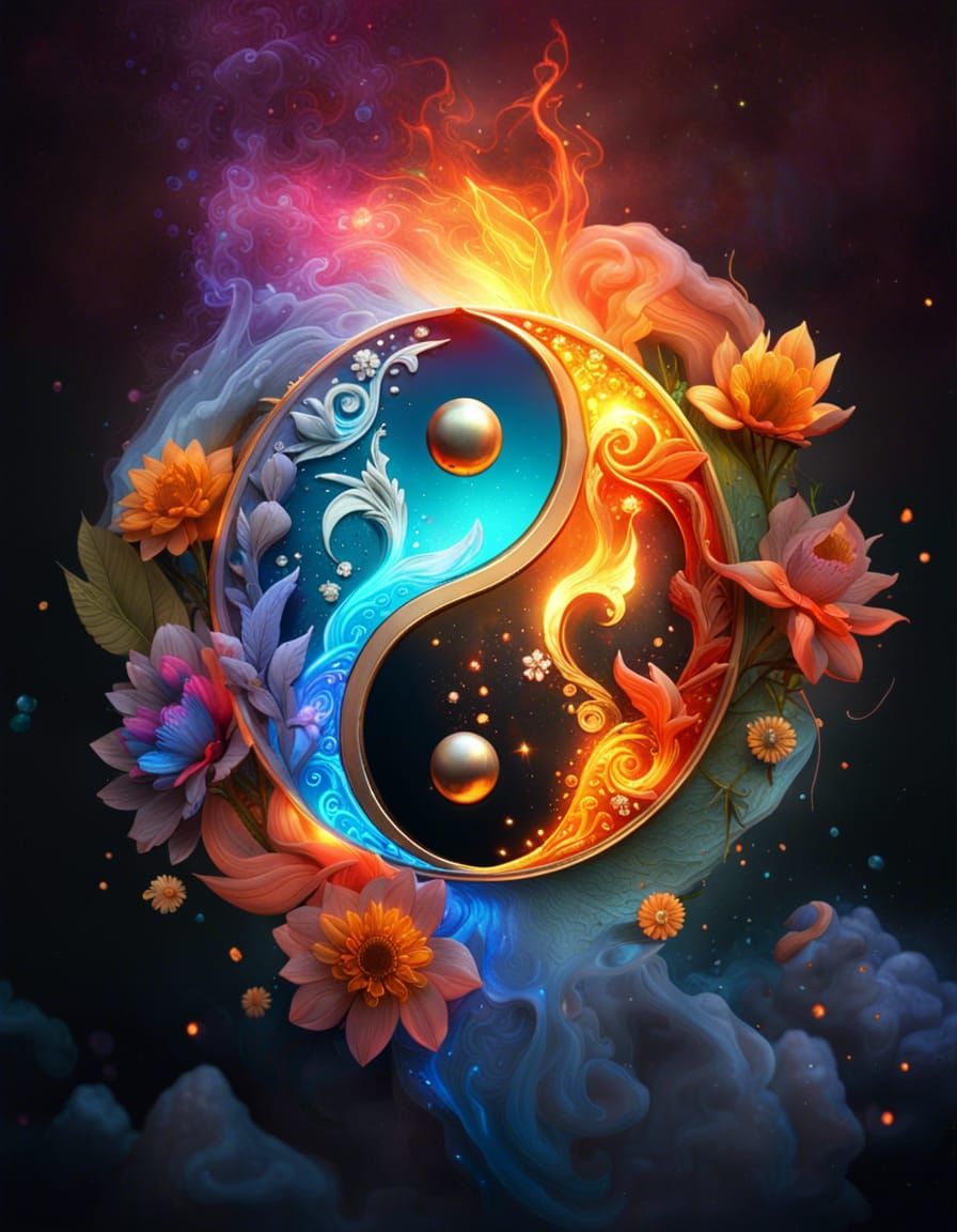 Yin-Yang Symbol!  by @In The Dream Realm