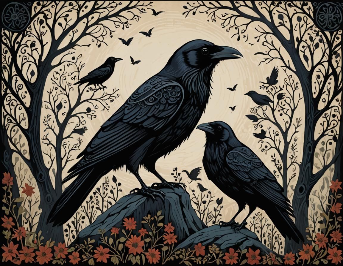 Ravens - AI Generated Artwork - NightCafe Creator