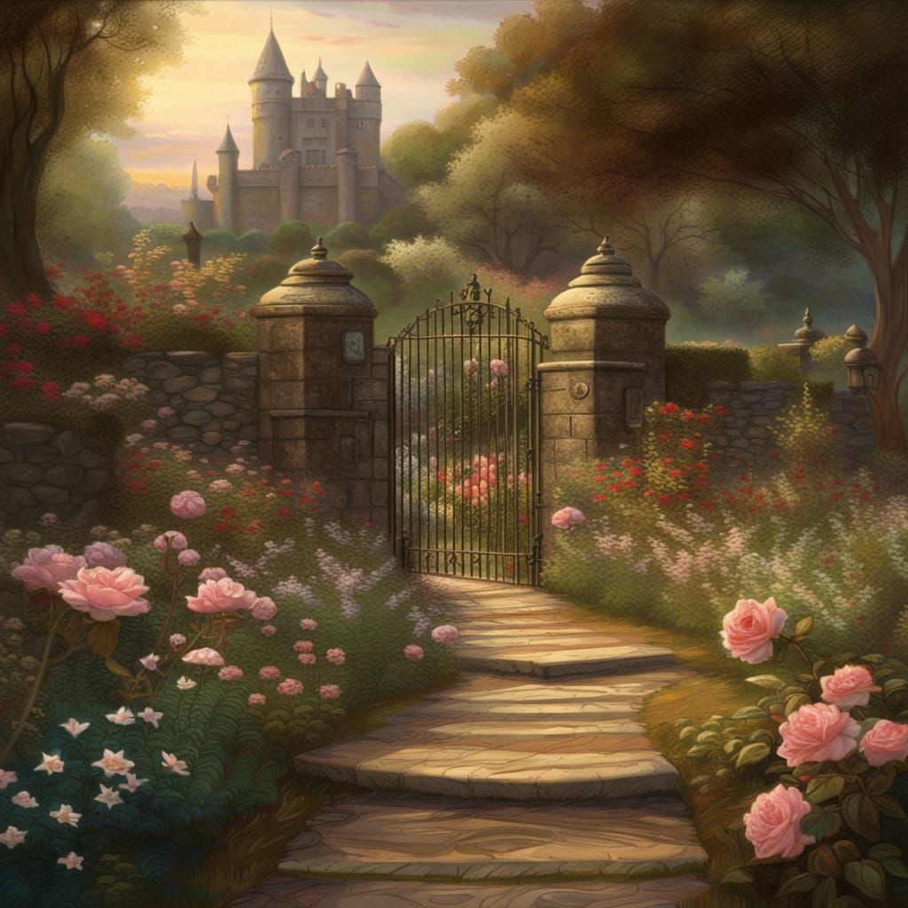 A Quiet Stay In A Castle With A Delightful Garden  by @Hesione