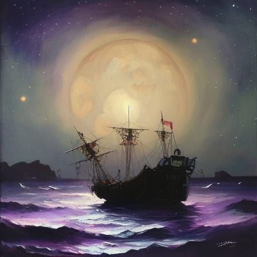 Pirate ship - AI Generated Artwork - NightCafe Creator