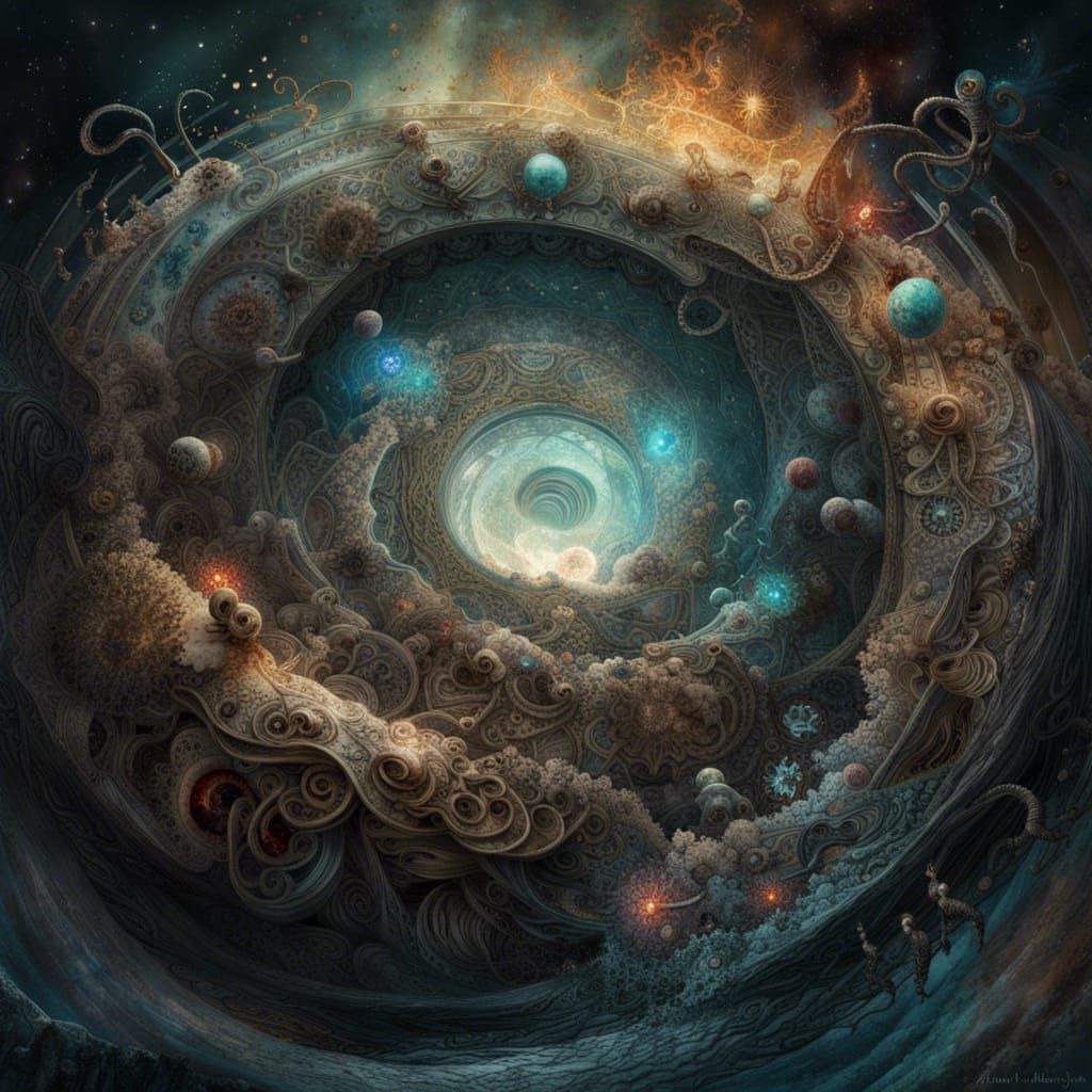 Cosmic spiral - AI Generated Artwork - NightCafe Creator