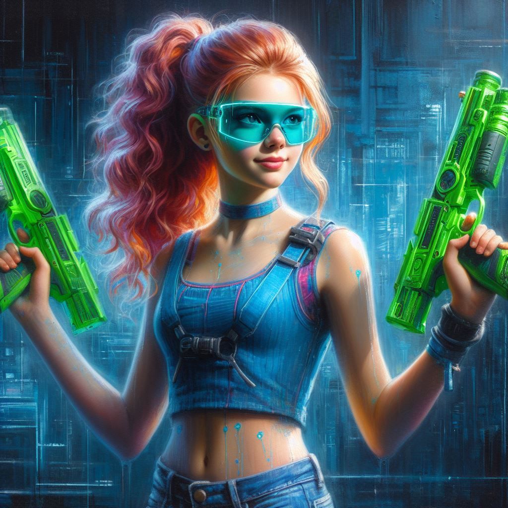 Cyberpunk Rogue Girl - AI Generated Artwork - NightCafe Creator