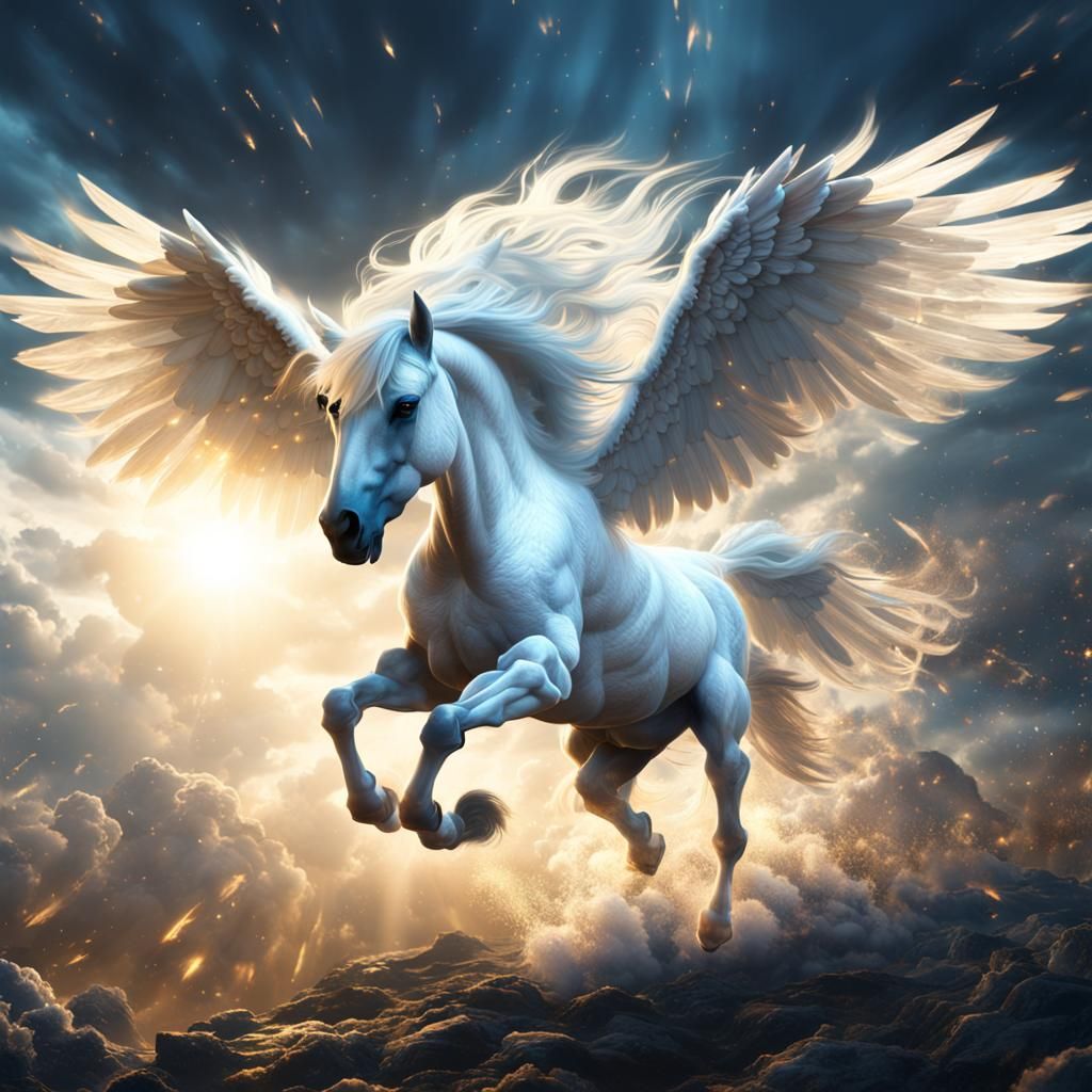 White Pegasus    by @Wildflower