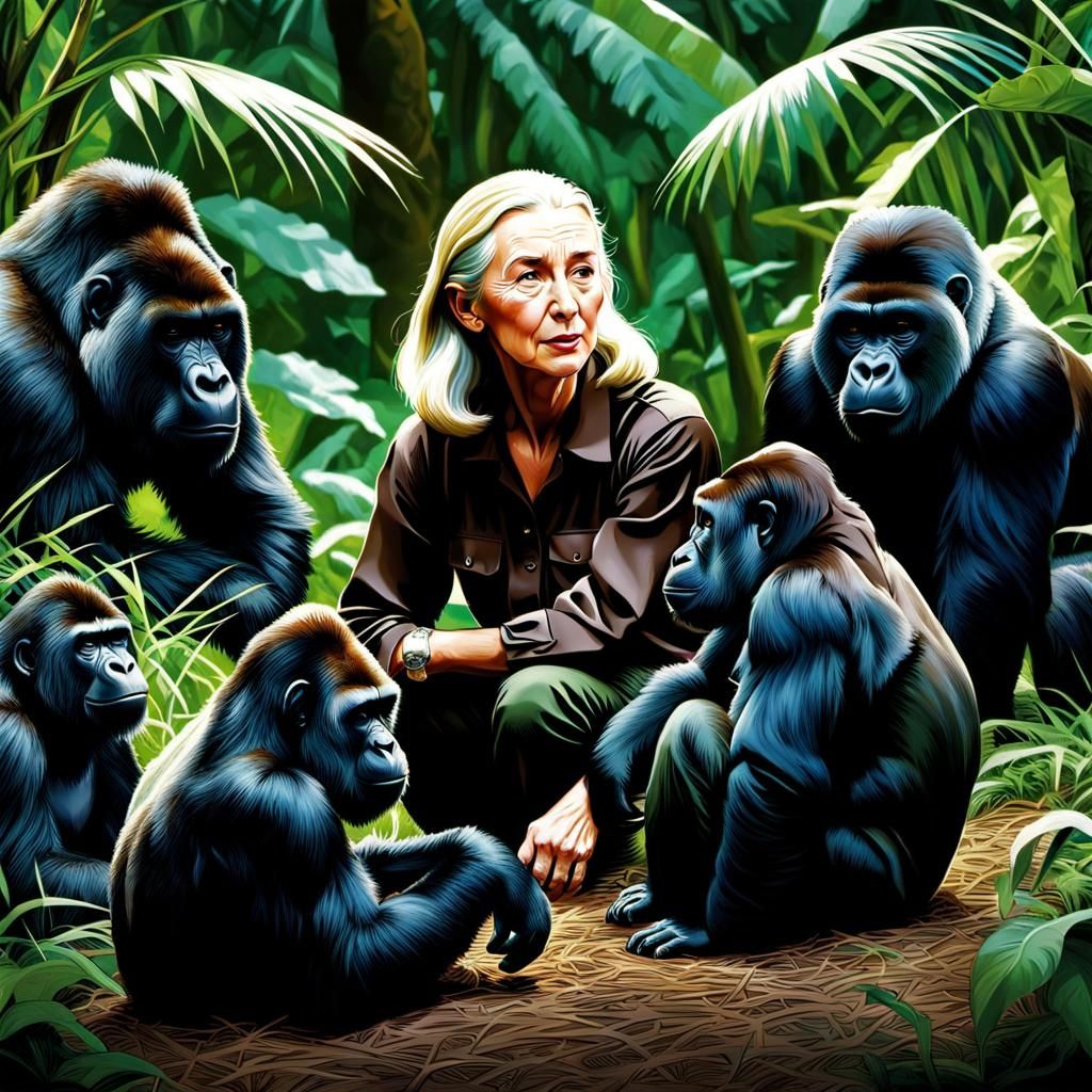 Jane Goodall    by @Cassber