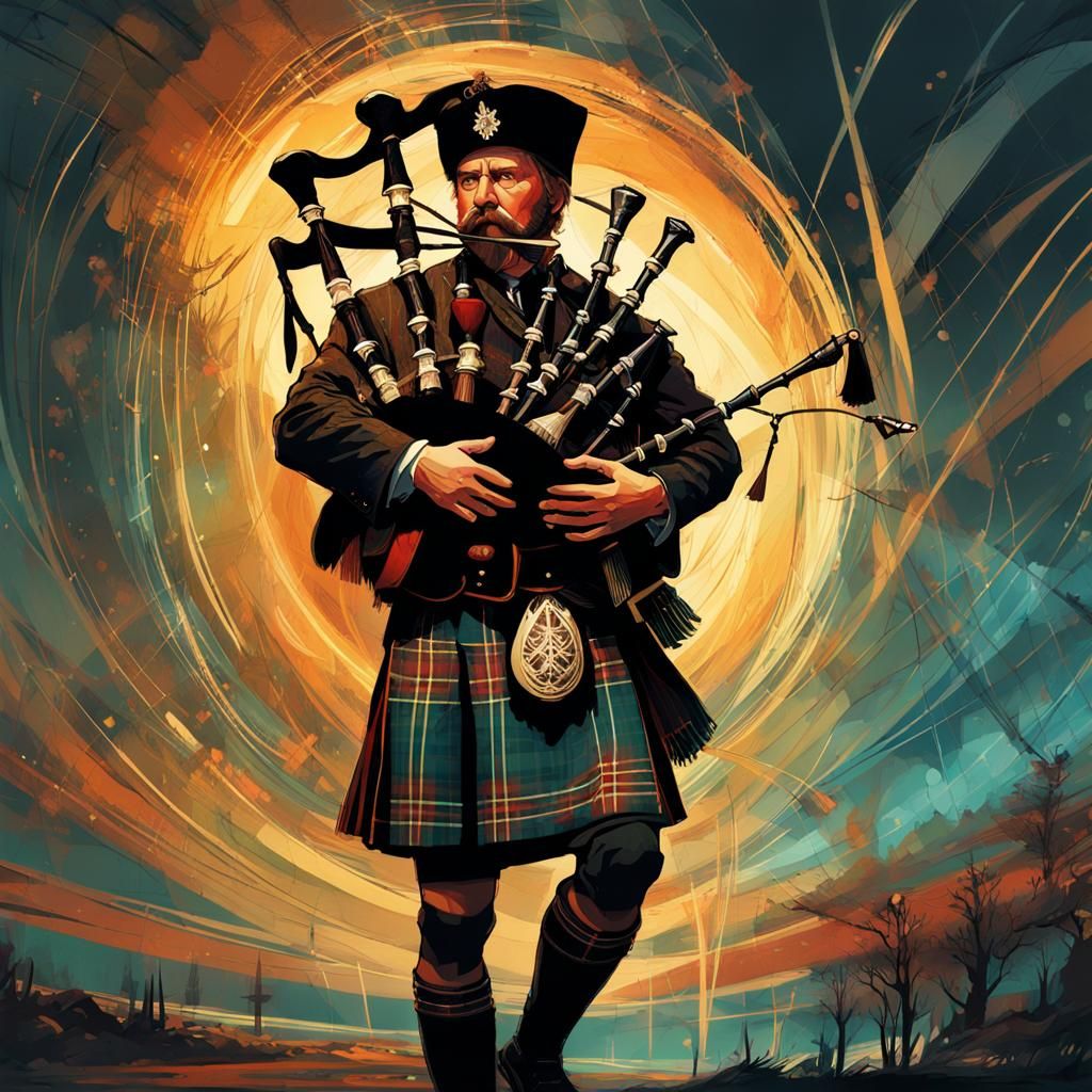Bagpiper  by @Powerits