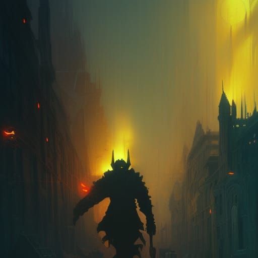 hell city - AI Generated Artwork - NightCafe Creator