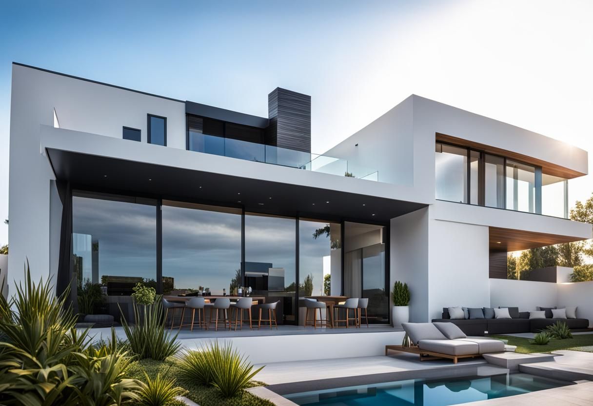 Moder House form Pool and Bar