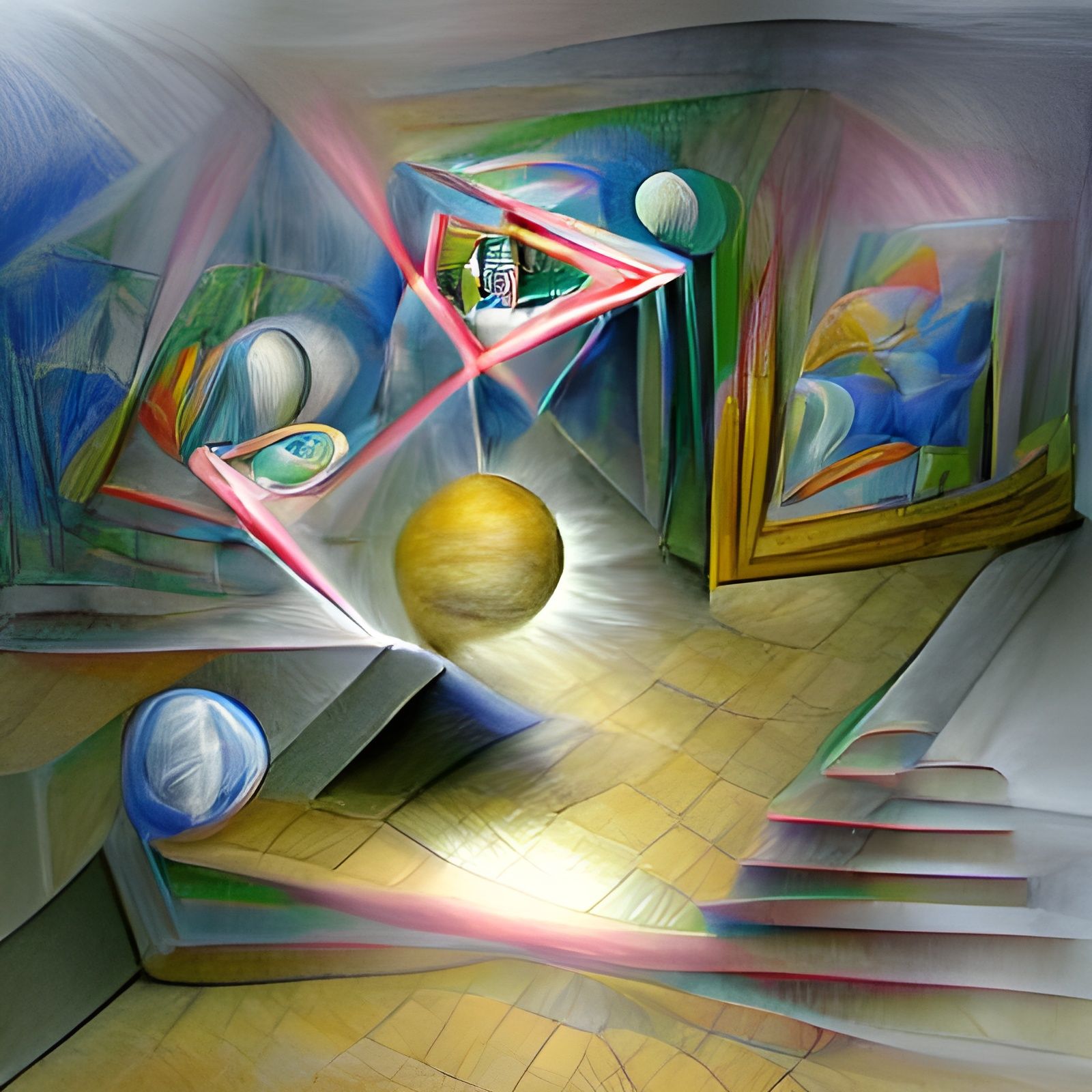 The rules that govern the appearance of a scene when you mov...