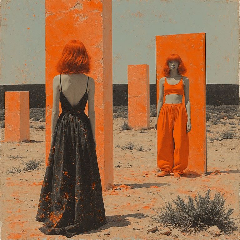 Orange mirrored
