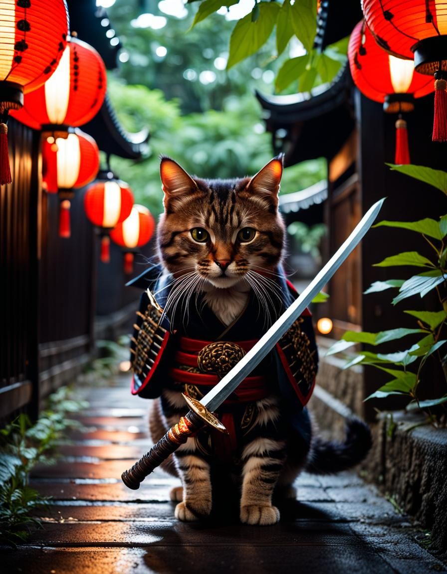 Samurai Cat