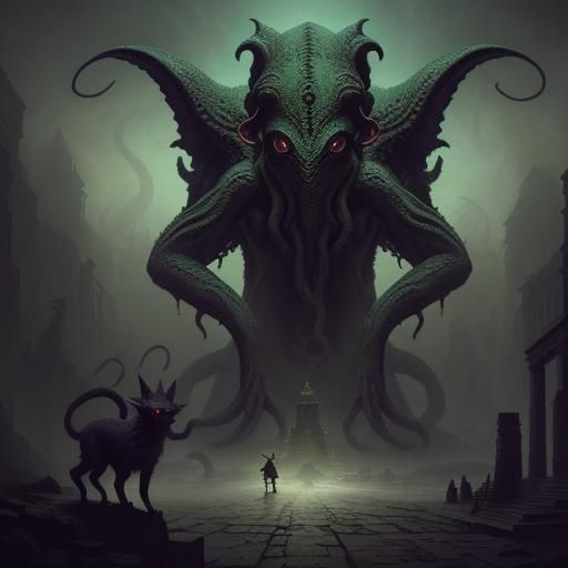 An Another Cthulhu's Dog - AI Generated Artwork - NightCafe Creator