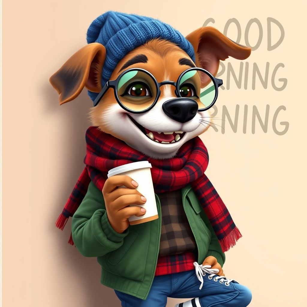 an anthropomorphic dog character