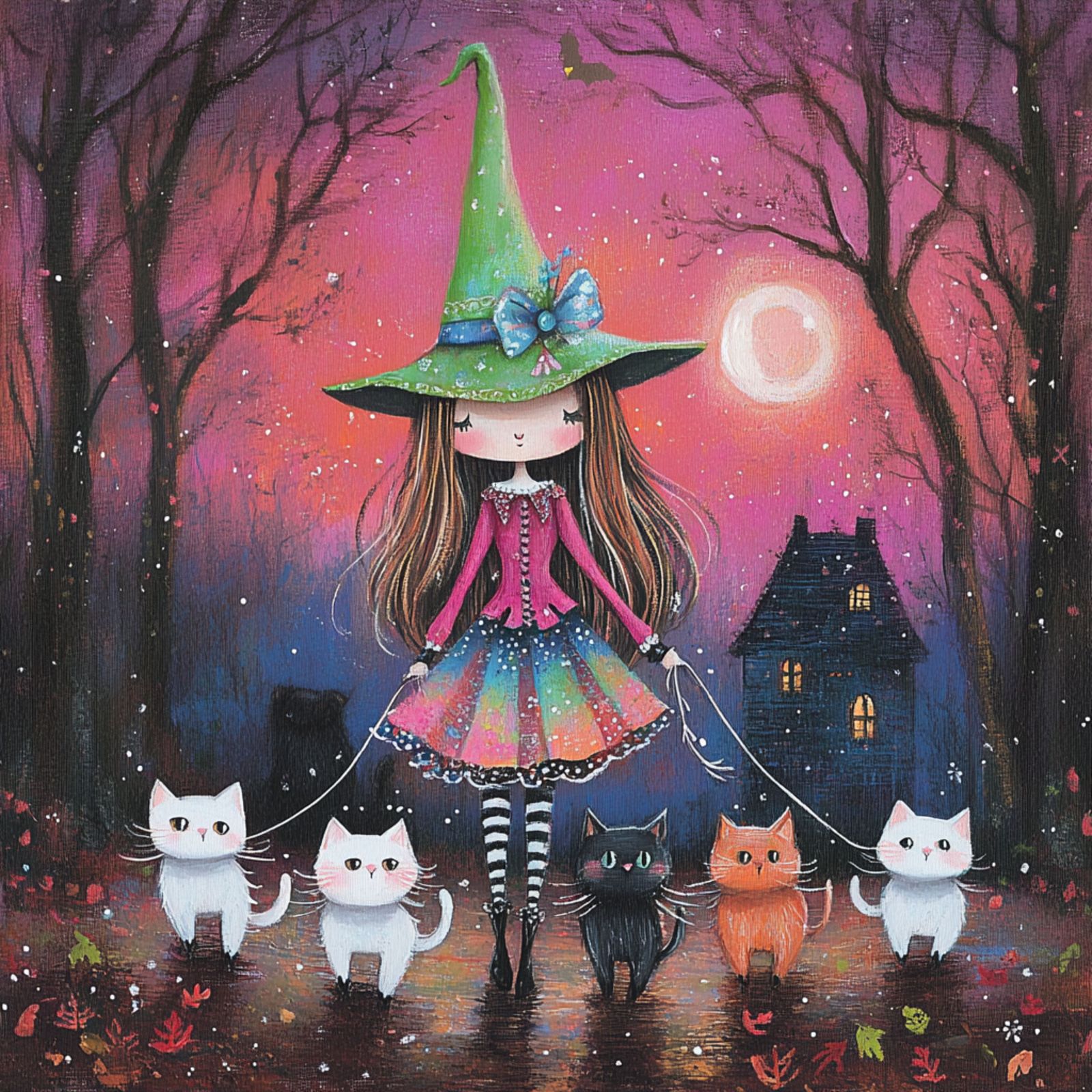 Every witch needs a cat... or five