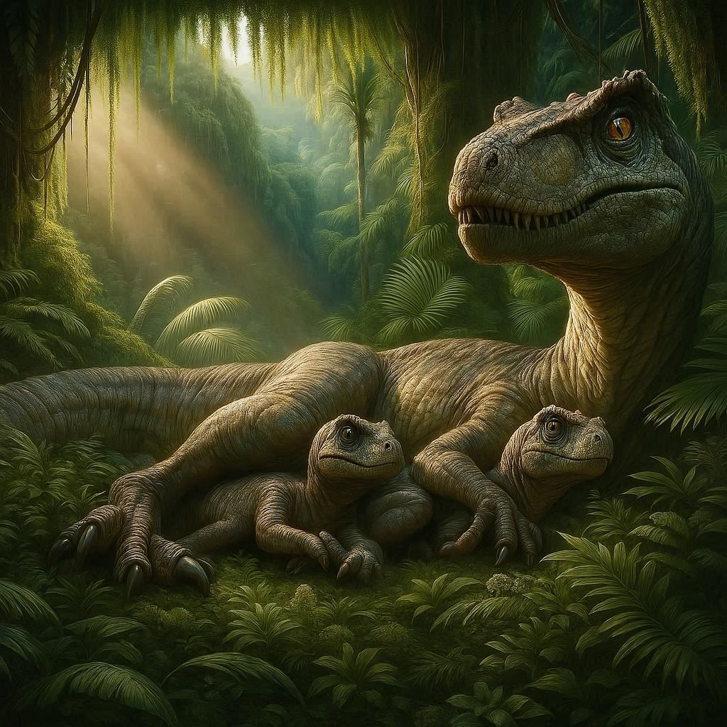 -Mom! We're hungry.
- I'll go get something, stay hidden.