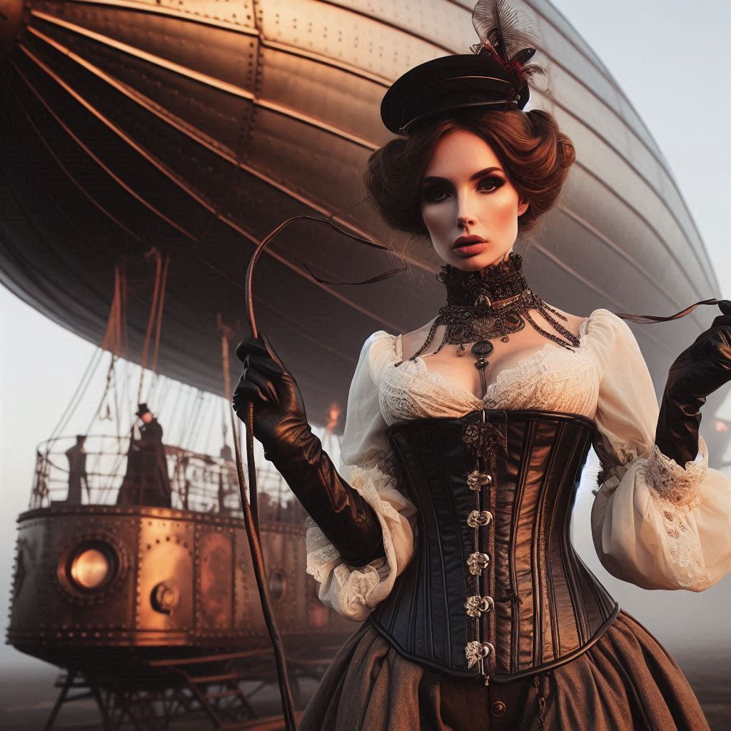 Steampunk mistress and commander (3)