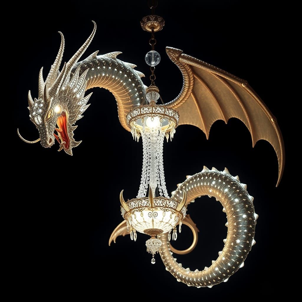 Dragon Lamp  by @Seraphine