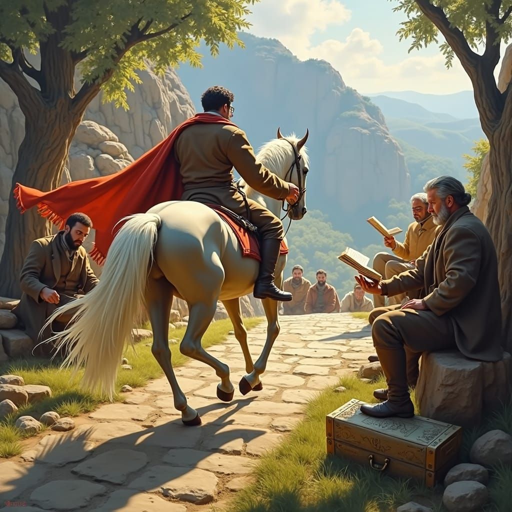 Mystical Diamond Illumination in Beksiński-esque Tunnel